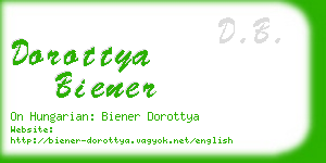 dorottya biener business card